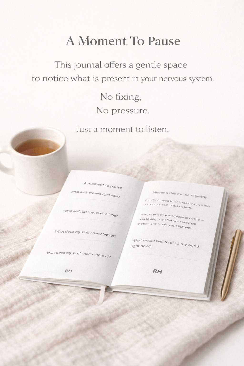 The Nervous System Check-In Journal - A Structured Daily Practice for Regulation (Paperback + Bonus Download)
