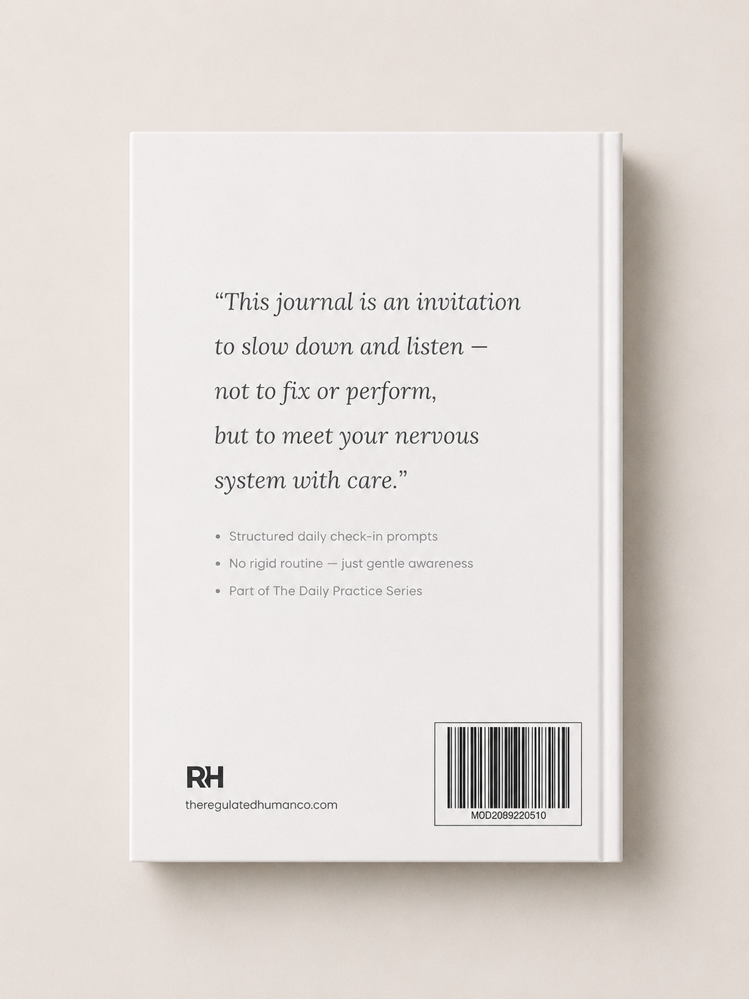 The Nervous System Check-In Journal - A Structured Daily Practice for Regulation (Paperback + Bonus Download)