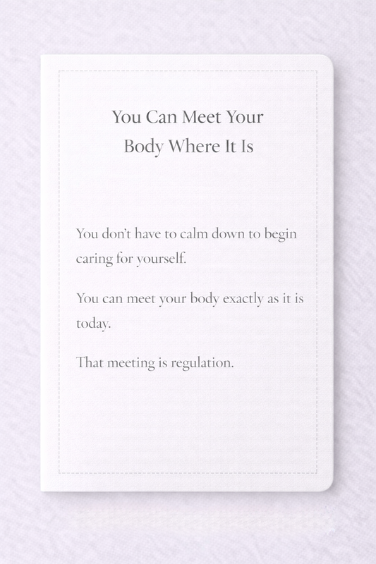 Your Body Makes Sense - Understanding Your Nervous System Without Self-Blame