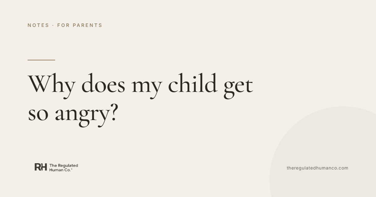 Why Does My Child Get So Angry?