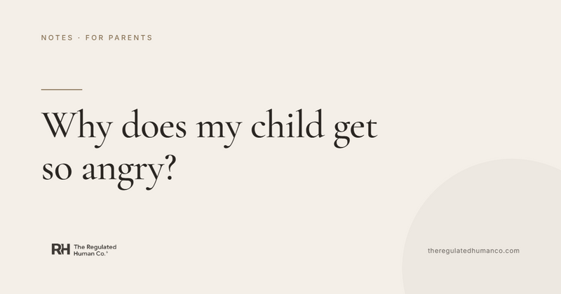 Why Does My Child Get So Angry?