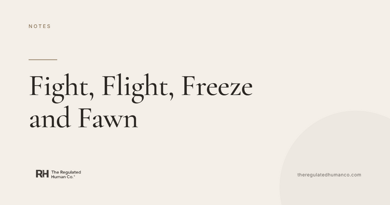 Fight, Flight, Freeze and Fawn — What They Actually Feel Like