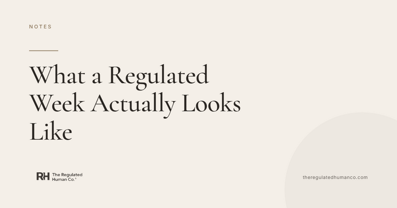 What a Regulated Week Actually Looks Like