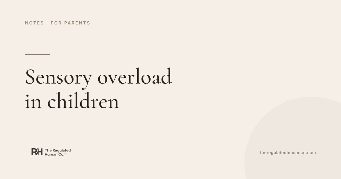 Sensory Overload in Children: Regulation Notes, The Regulated Human Co