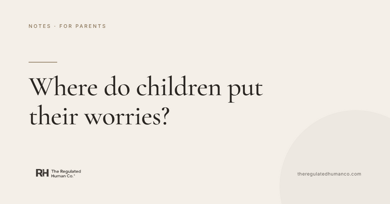 Where Do Children Put Their Worries?