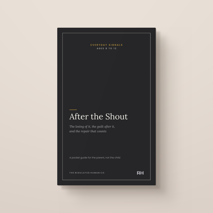 After the Shout: The losing of it, the guilt after it, and the repair that counts