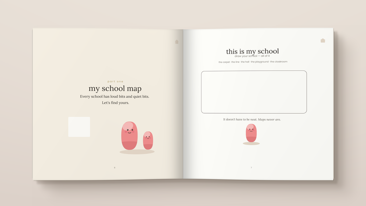 Little Signals at School: inside pages. A Little Signals book for children.