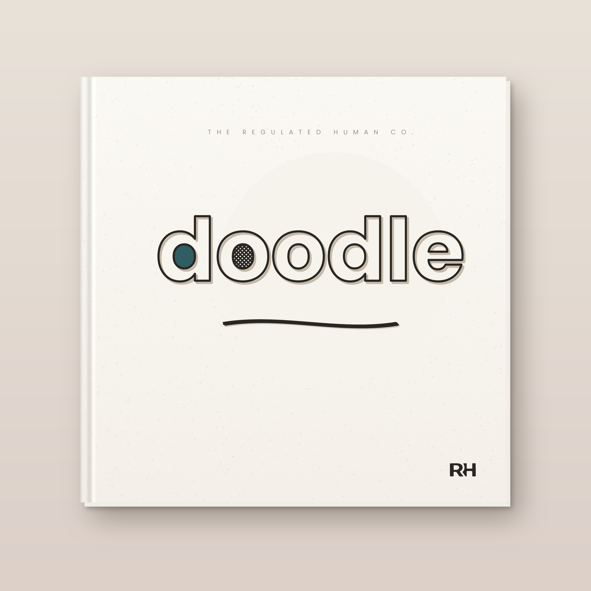 Doodle paperback: front cover. A doodle book for grown-ups from The Regulated Human Co.