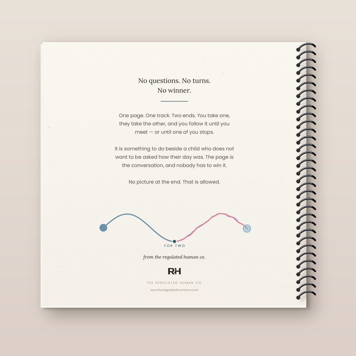 Doodle Together spiral-bound edition: back cover. A doodle book for a grown-up and a child.