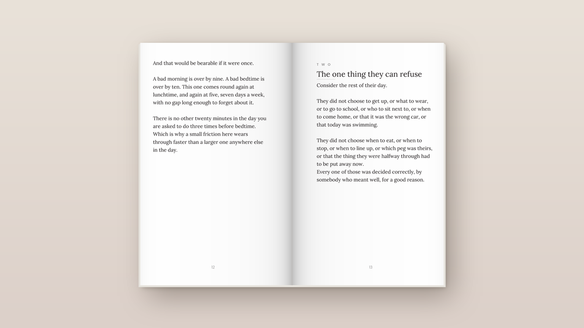 Nothing Is Right for Tea: inside pages. Everyday Signals, ages 2 to 8.