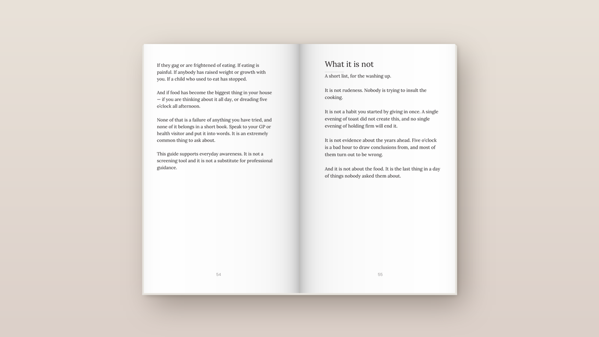 Nothing Is Right for Tea: inside pages. Everyday Signals, ages 2 to 8.
