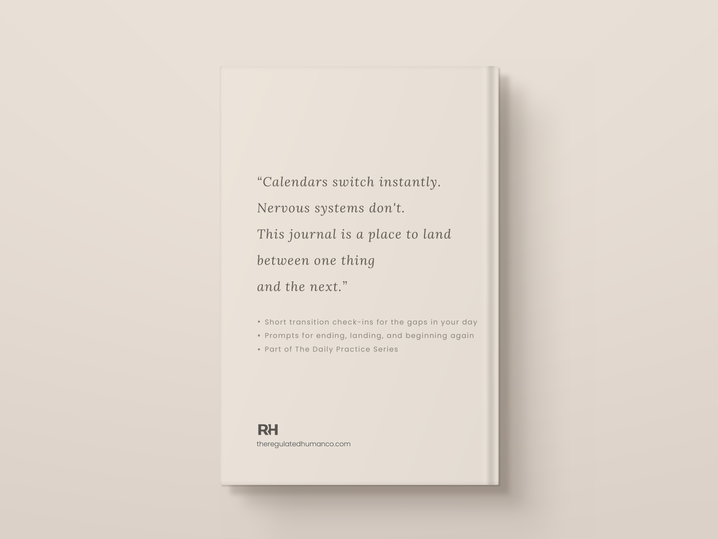 In Between Journal - A Gentle Check-In for the Transitions in Your Day