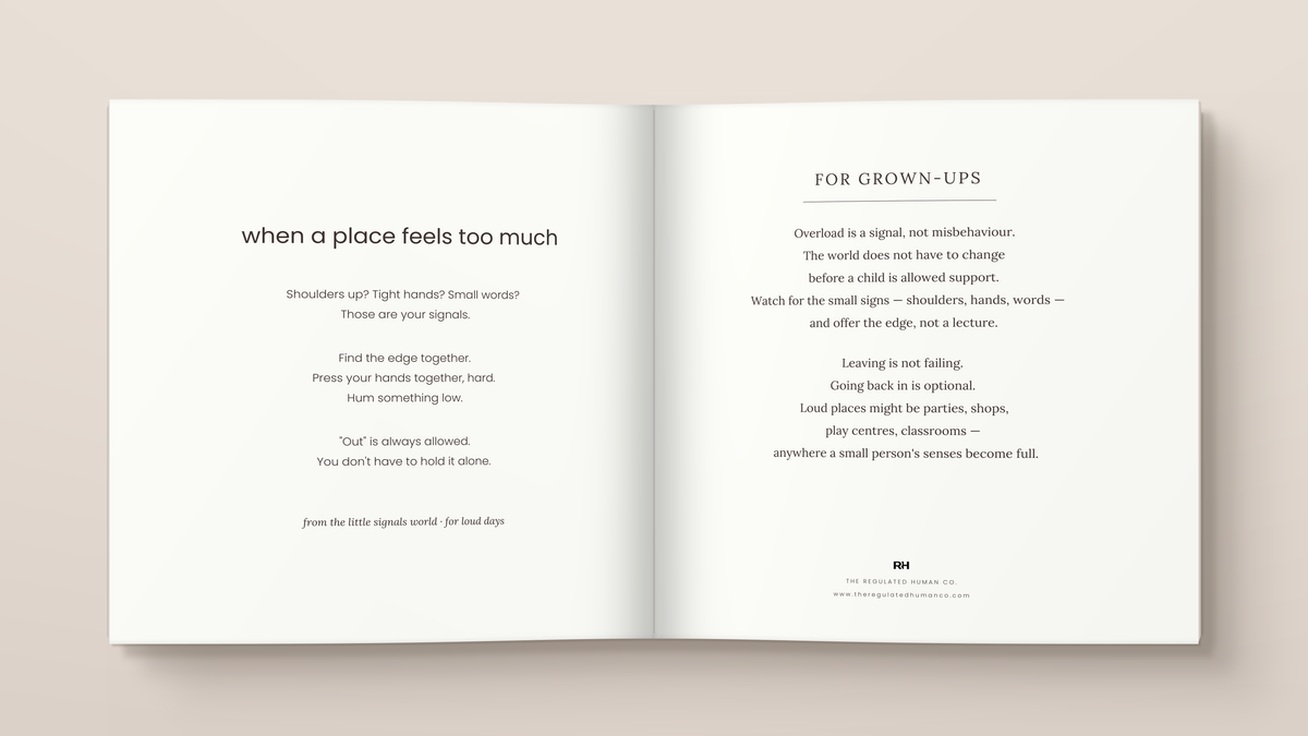 The Loud Place: inside pages. A Little Signals story for children.