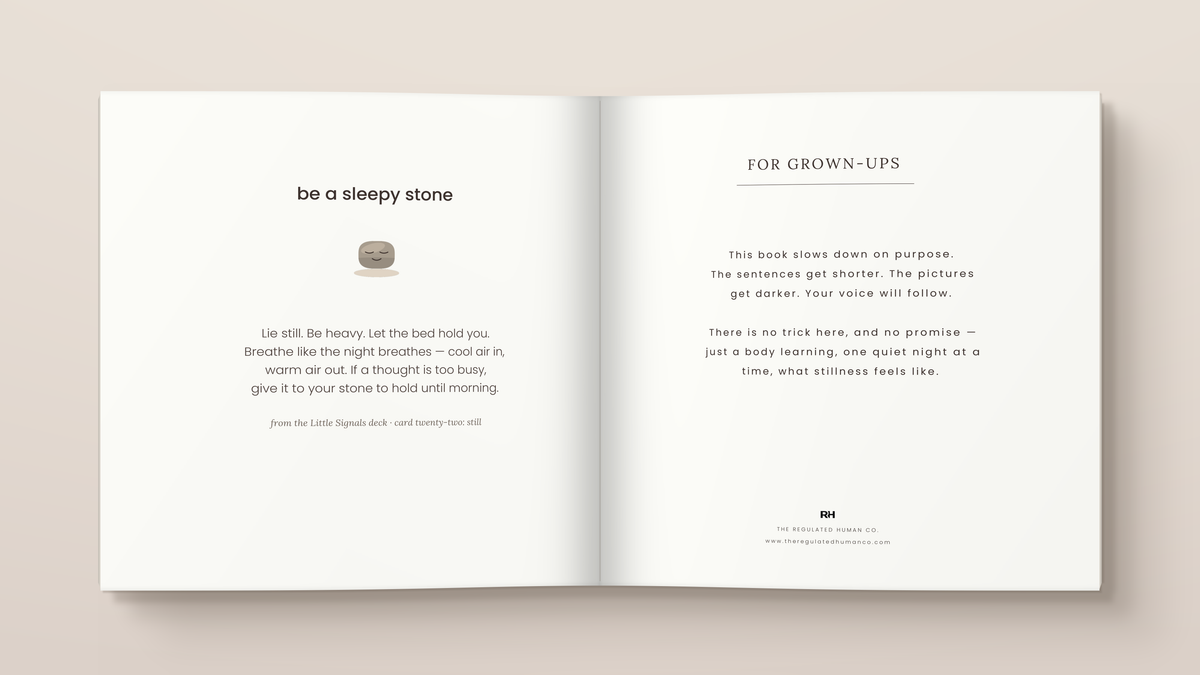 The Sleepy Stone: inside pages. A Little Signals story for children.