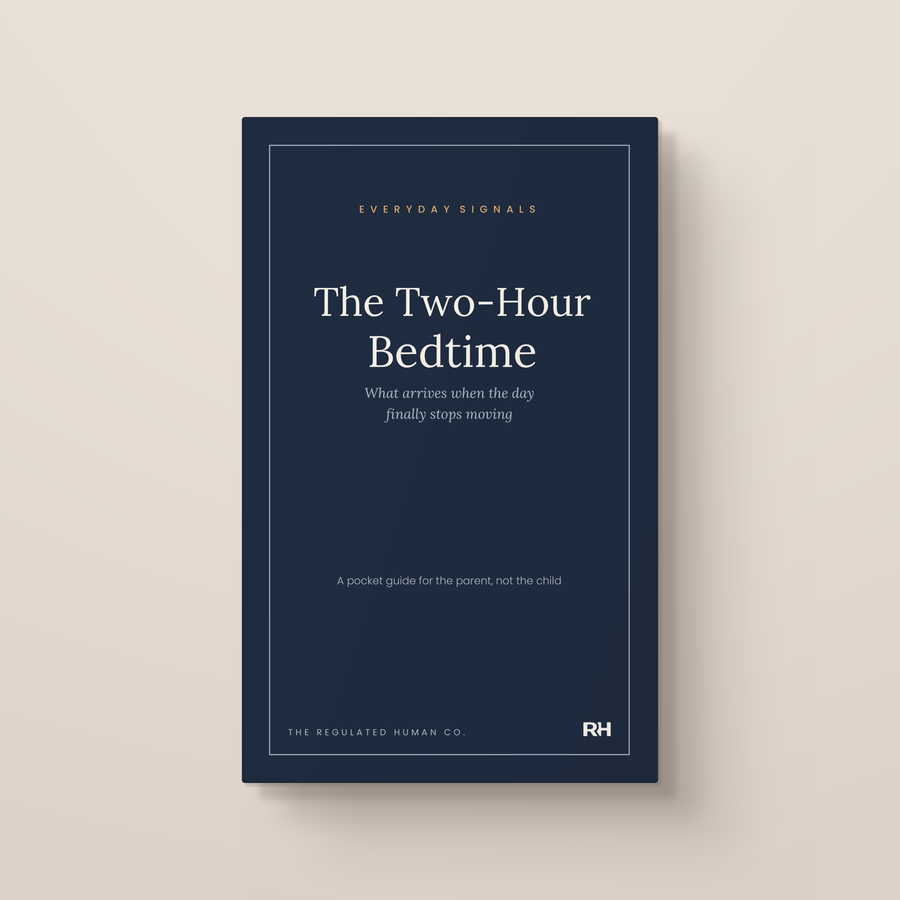 The Two-Hour Bedtime: What arrives when the day finally goes quiet