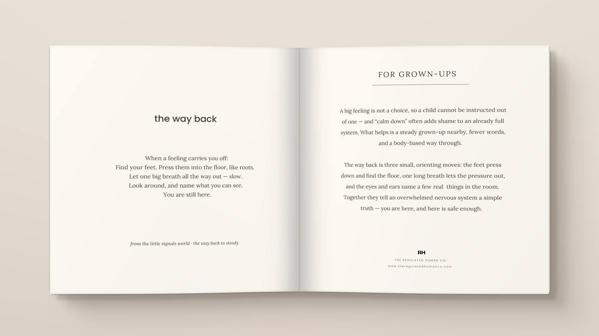 The Way Back: inside pages. A Little Signals story for children.