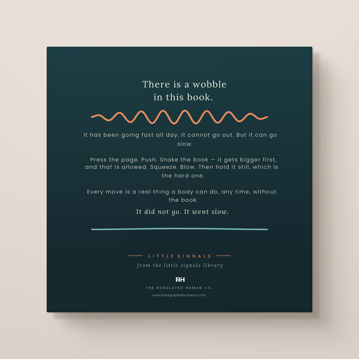 The Wobble: a little signals book you do with your hands