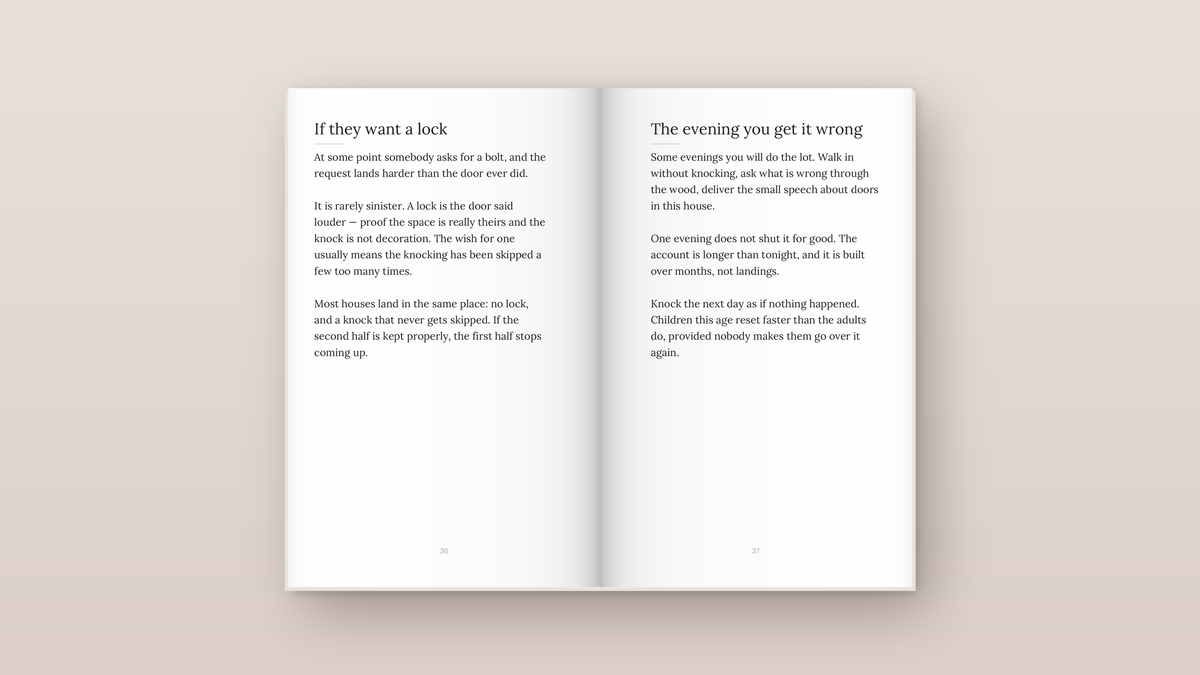 The Door Is Shut: inside pages. Everyday Signals, ages 8 to 12.