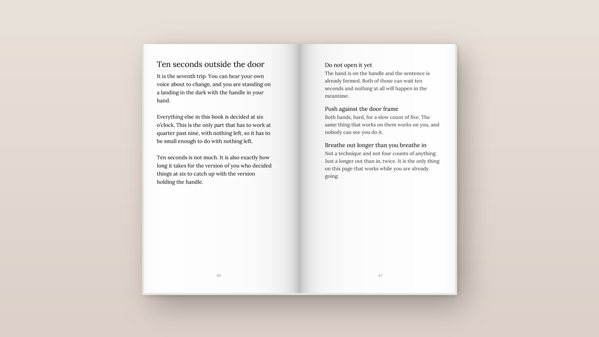 The Two-Hour Bedtime: inside pages. Everyday Signals, ages 2 to 8.
