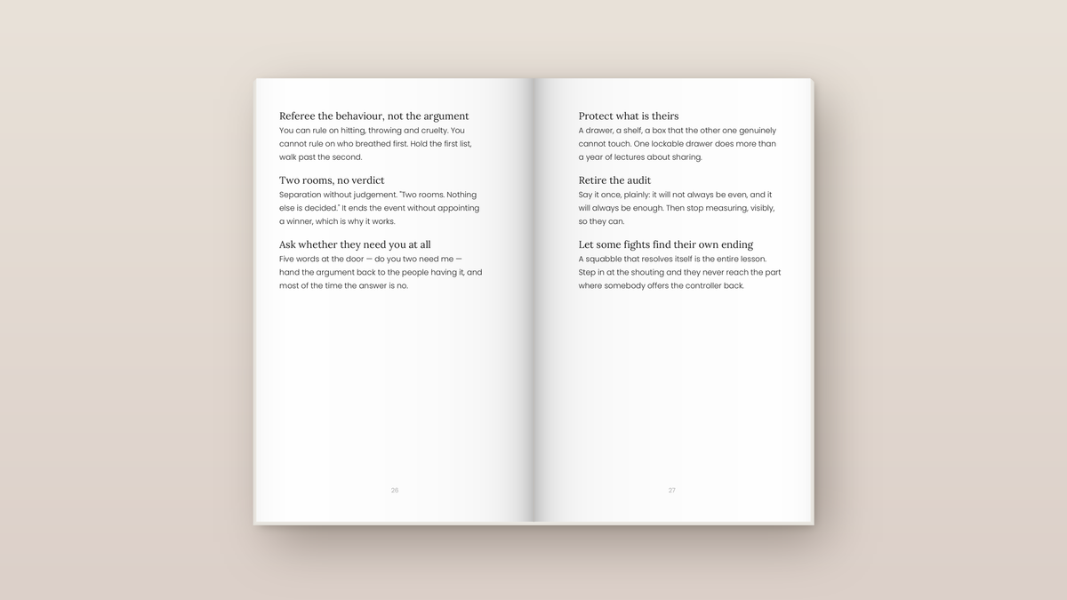They Are At Each Other Again: inside pages. Everyday Signals, ages 8 to 12.