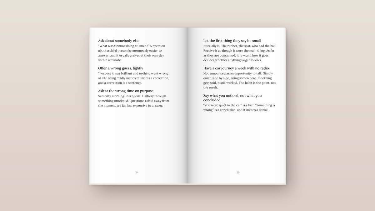 They Won't Tell Me What's Wrong: inside pages. Everyday Signals, ages 2 to 8.