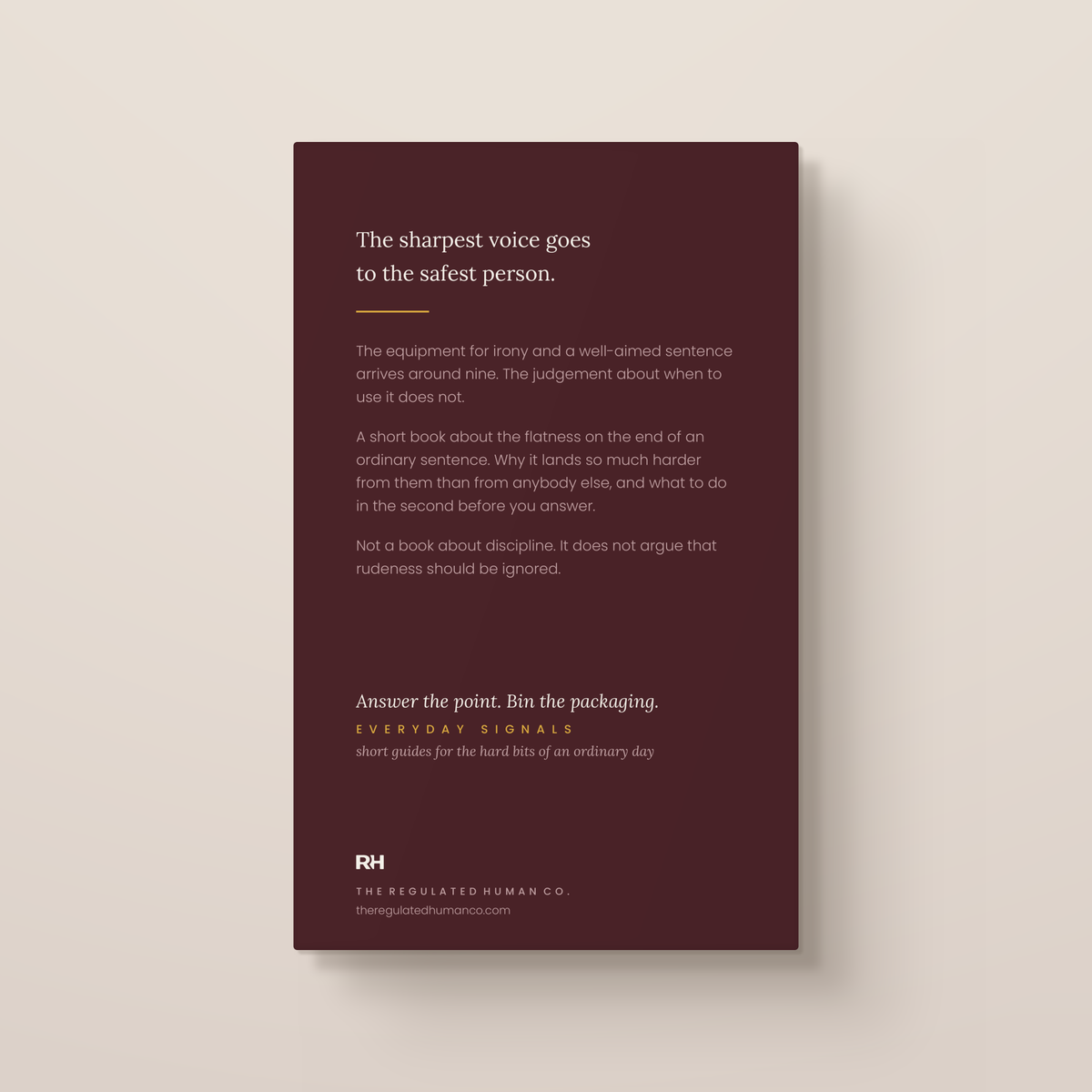 When the Words Turn Sharp: back cover. Everyday Signals, ages 8 to 12.