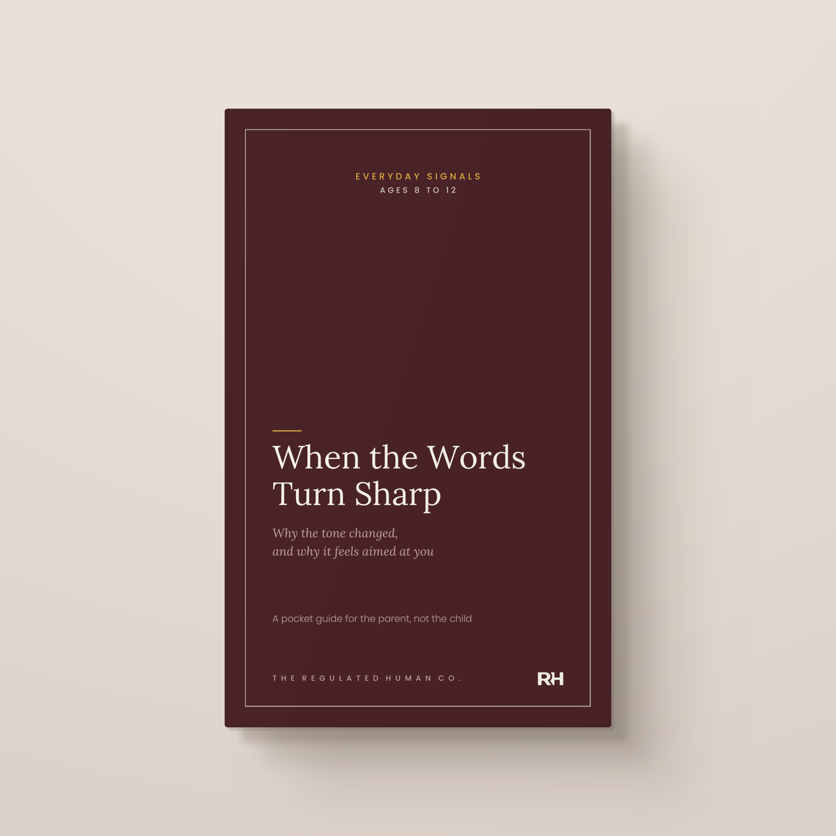 When the Words Turn Sharp: front cover. Everyday Signals, ages 8 to 12.